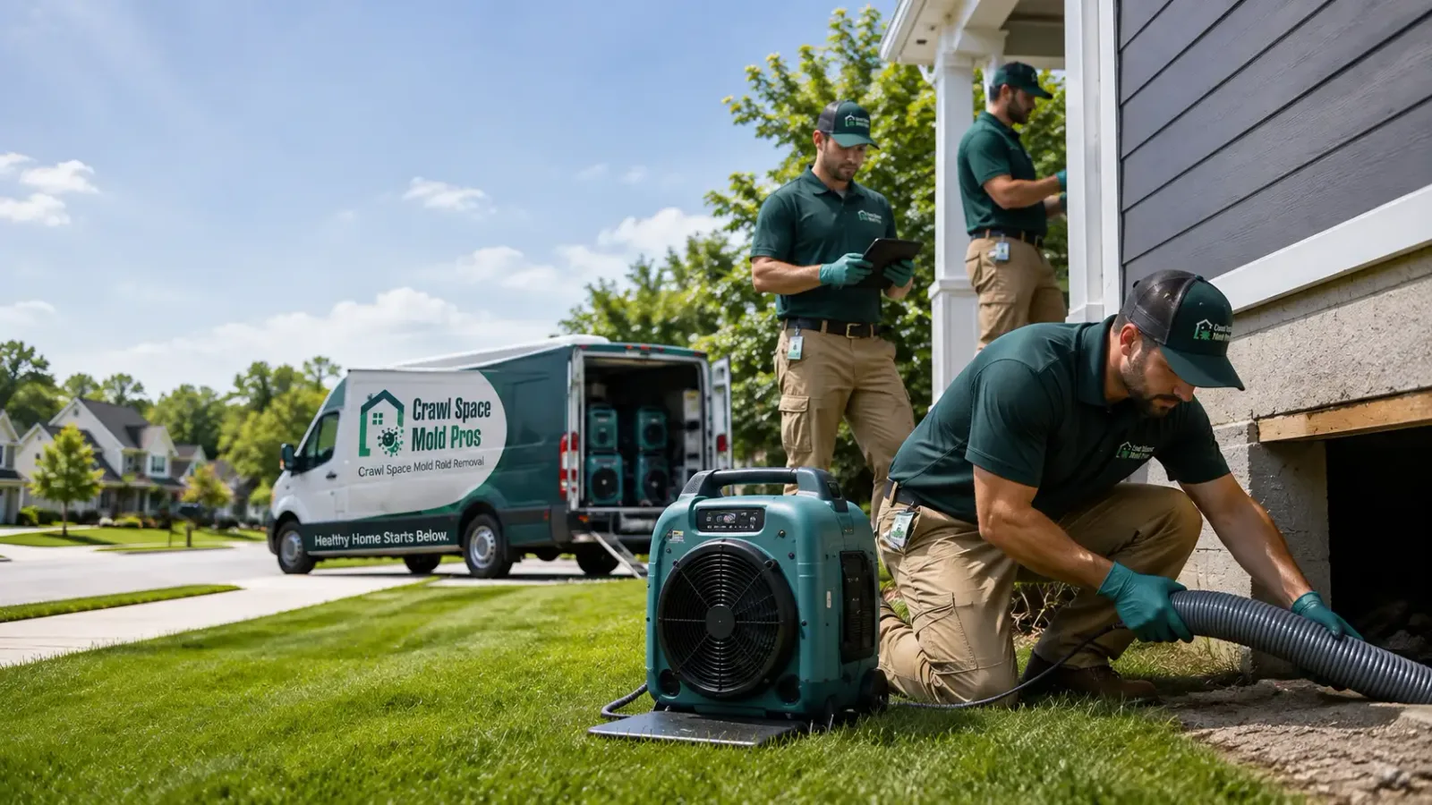 Crawl Space Mold Removal in Dedham, IA